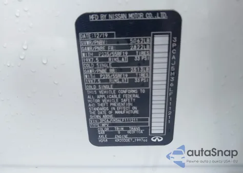 2020 Infiniti Qx50 Luxe Awd из США, поврежденный, VIN 3PCAJ5M36LF111211